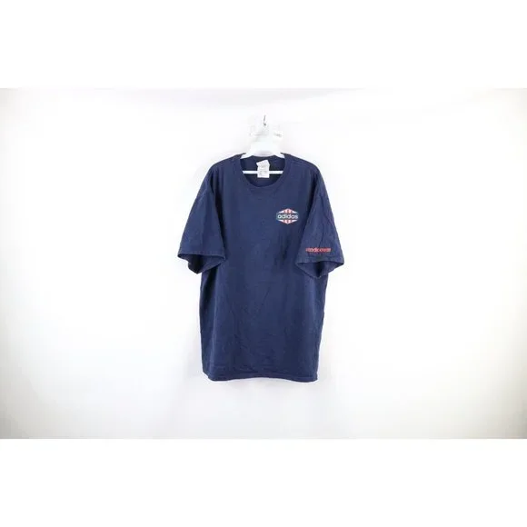 Vintage Y2K 2004 Adidas Mens Large Distressed Spell Out Short Sleeve T-Shirt - Picture 1 of 8